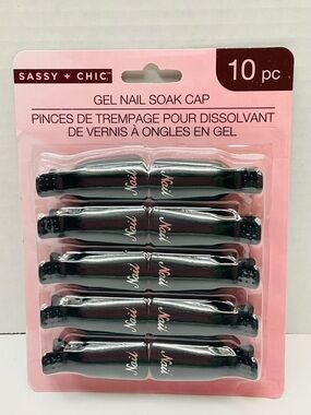 🌼4/$10🌼 NEW 10pc Gel Nail Soak Cap Clips - Black | Tool To Remove Gel Polish